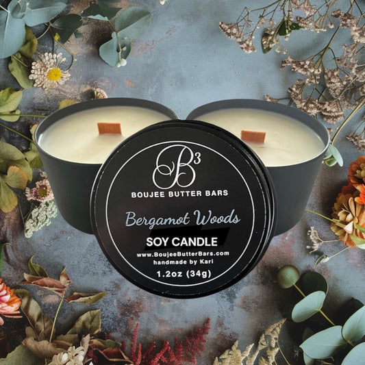 Bergamot Woods All-Soy Candle