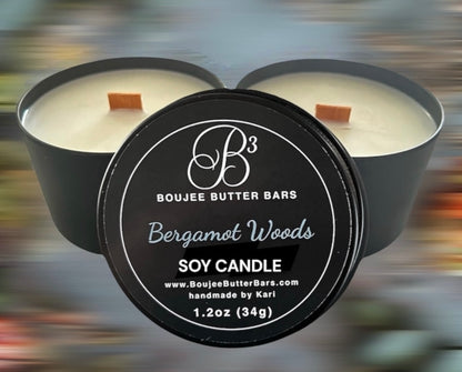 Bergamot Woods All-Soy Candle