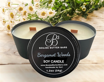 Bergamot Woods All-Soy Candle