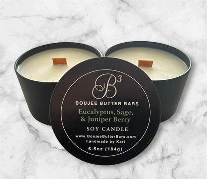 Eucalyptus, Sage, & Juniper Berry All-Soy Candle