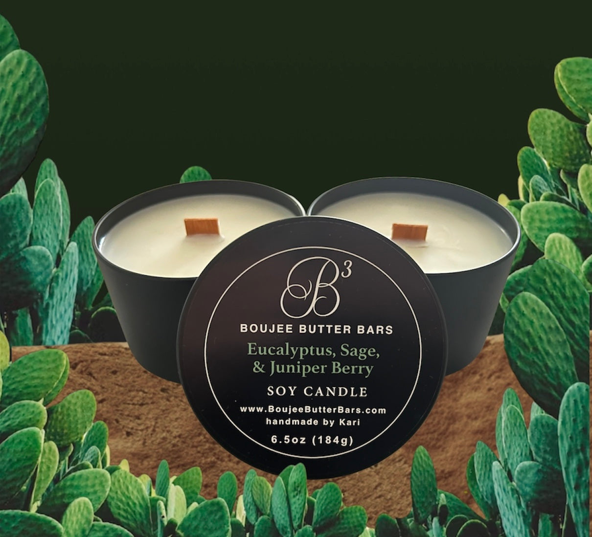 Eucalyptus, Sage, & Juniper Berry All-Soy Candle