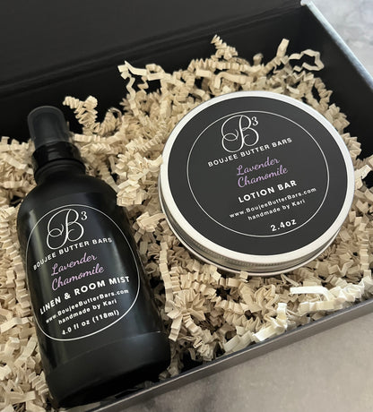 Gift Box (Large Lotion Bar with Linen & Room Mist)