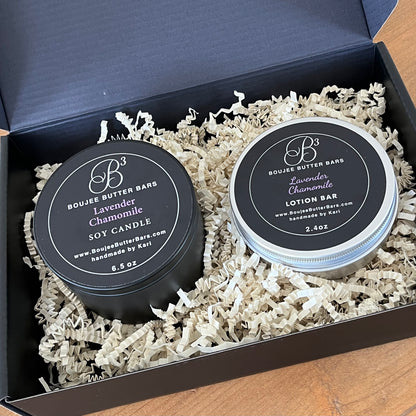 Gift Box (Large Lotion Bar with Soy Candle)