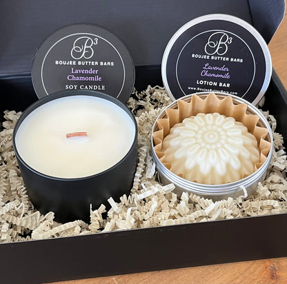 Gift Box (Large Lotion Bar with Soy Candle)